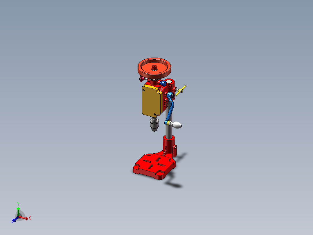 手摇台钻建模 375057