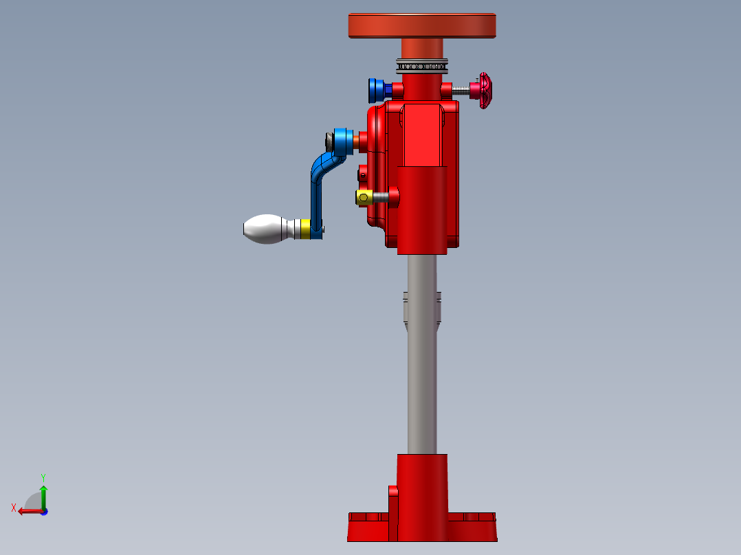 手摇台钻建模 375057后视图