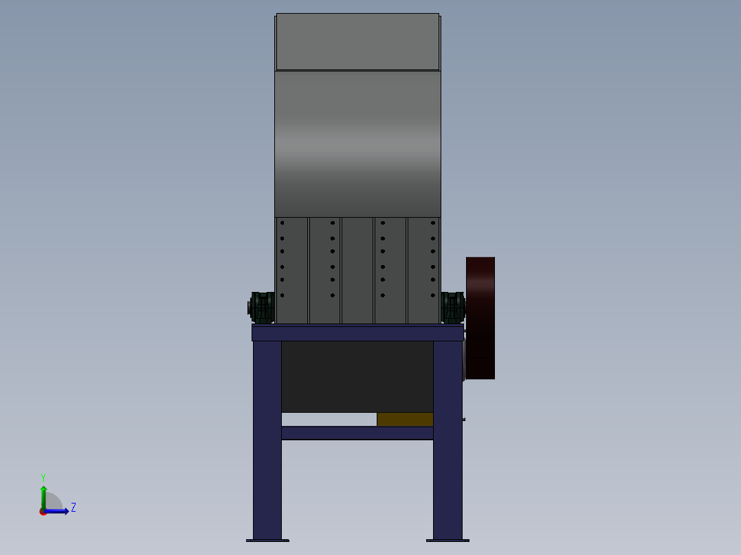 破碎机、破碎机13左视图