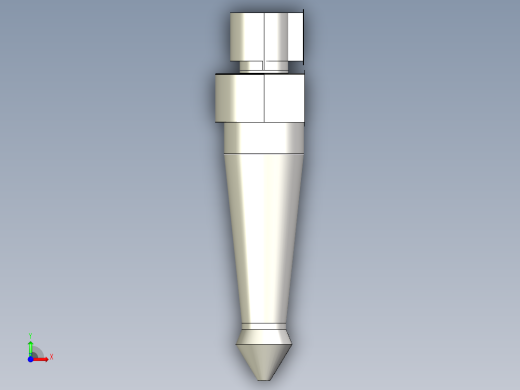 旋风分离器装置cyclone-unit-2831-模型格式为 stp前视缩略图