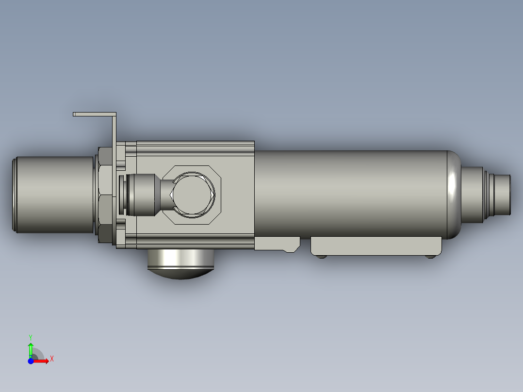 调压阀组亚德客前视图