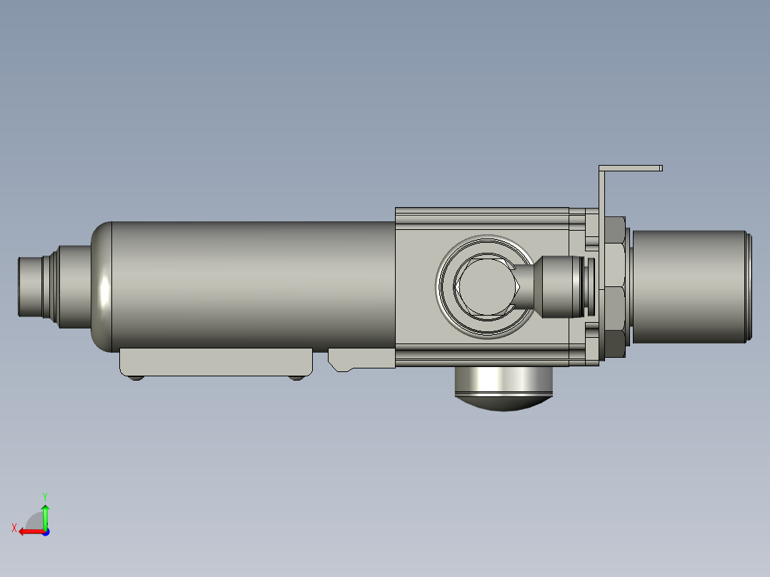 调压阀组亚德客后视图