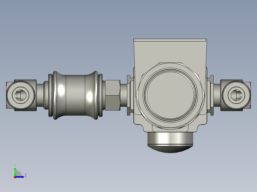 调压阀组亚德客左视图