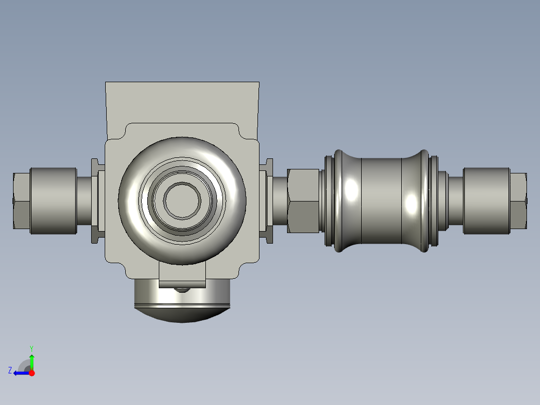 调压阀组亚德客右视图