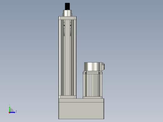 RKD075折返电动缸负载1000kg活塞型电缸伺服电动缸RKD075-100-P-750W左视缩略图