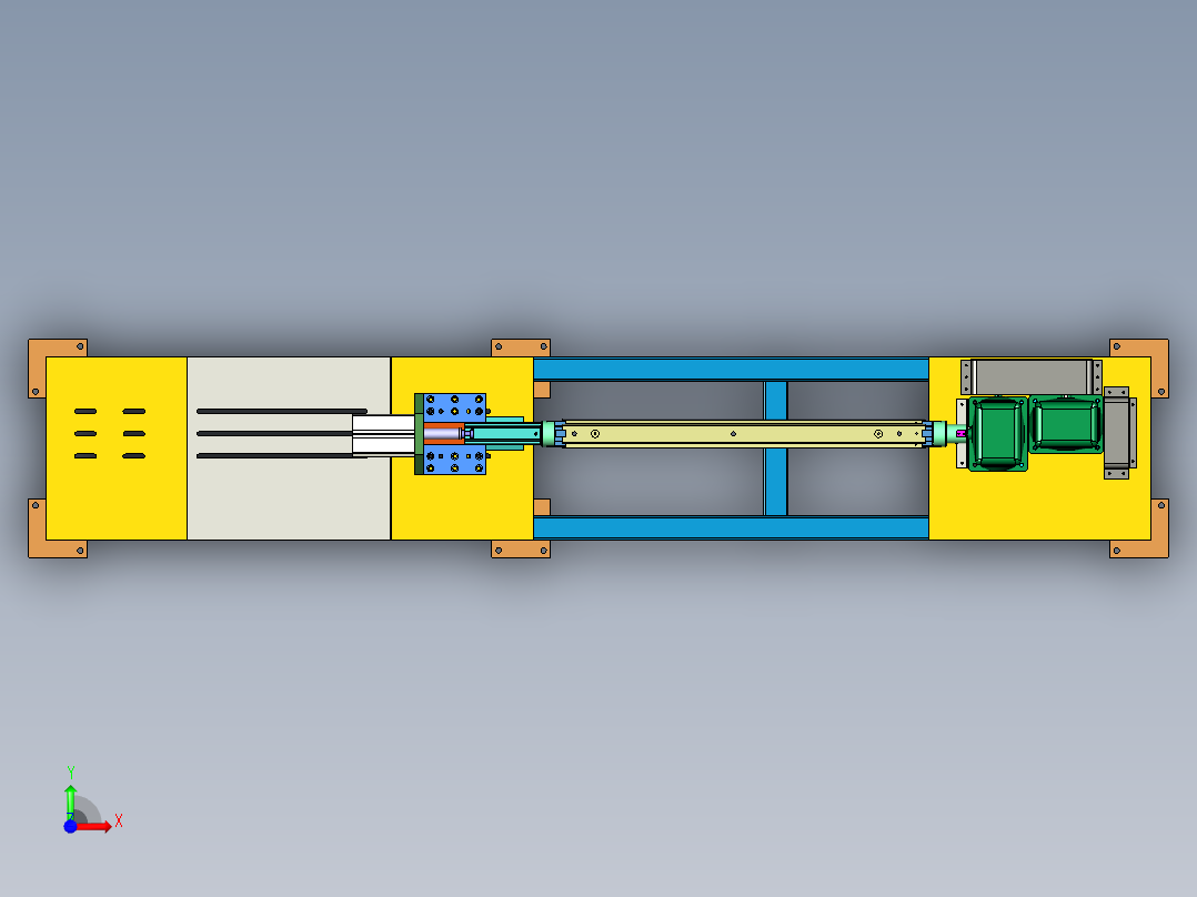 半自动整形机前视图