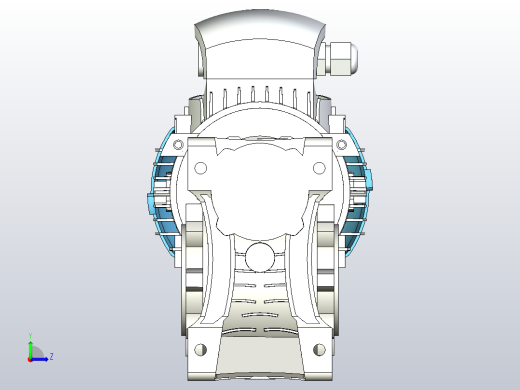 63体B14FLANS减速器左视缩略图