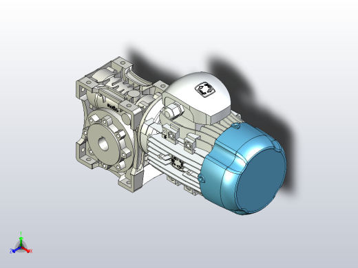 63体B14FLANS减速器正等轴测缩略图