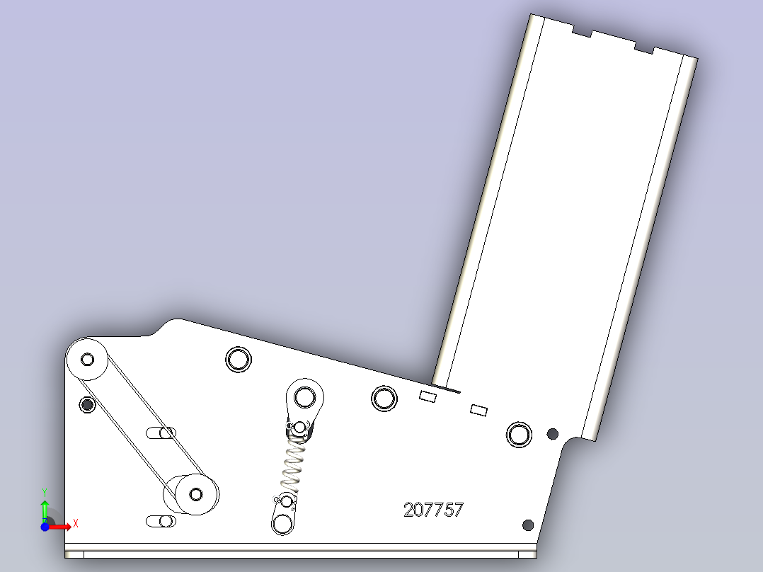 金属板抛光机前视图