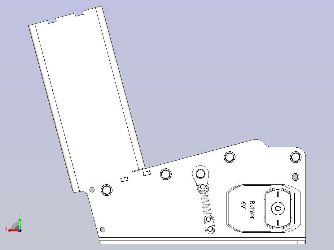 金属板抛光机后视图