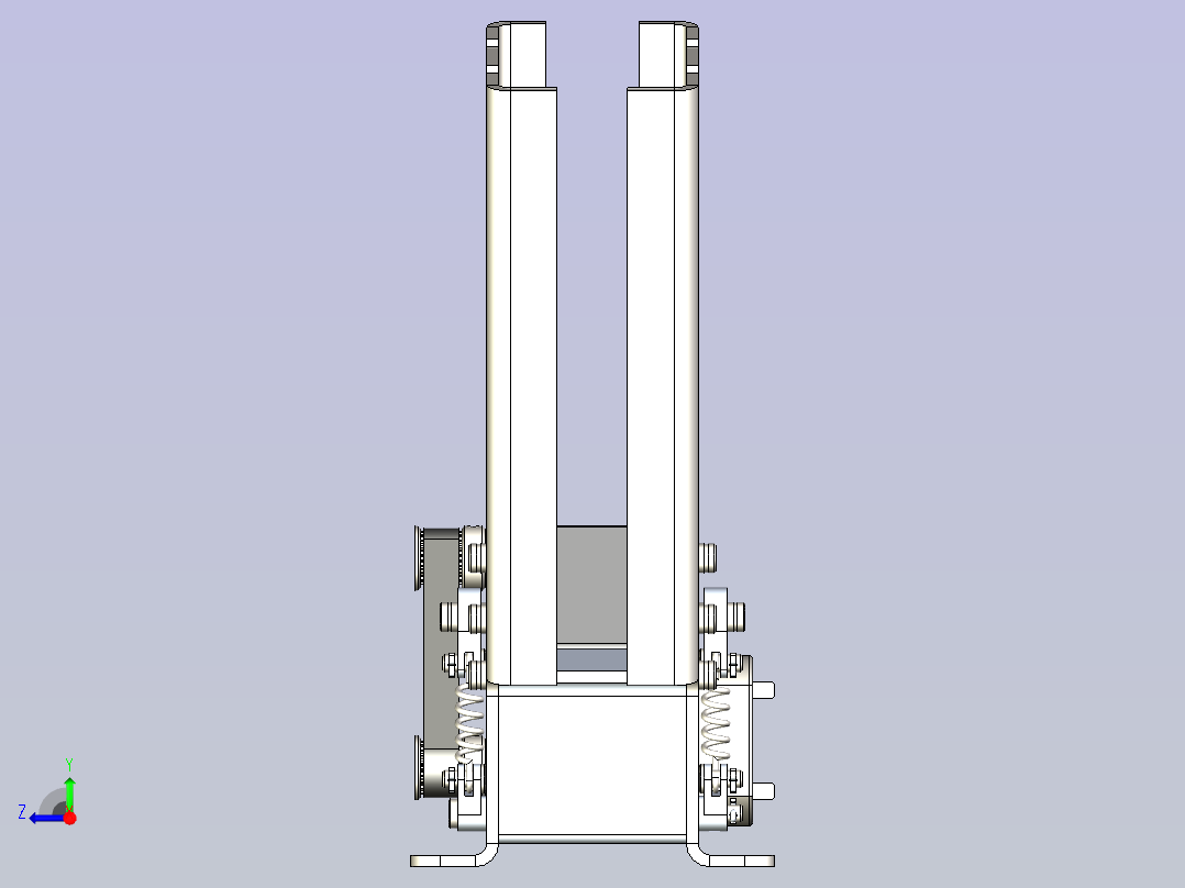 金属板抛光机右视图