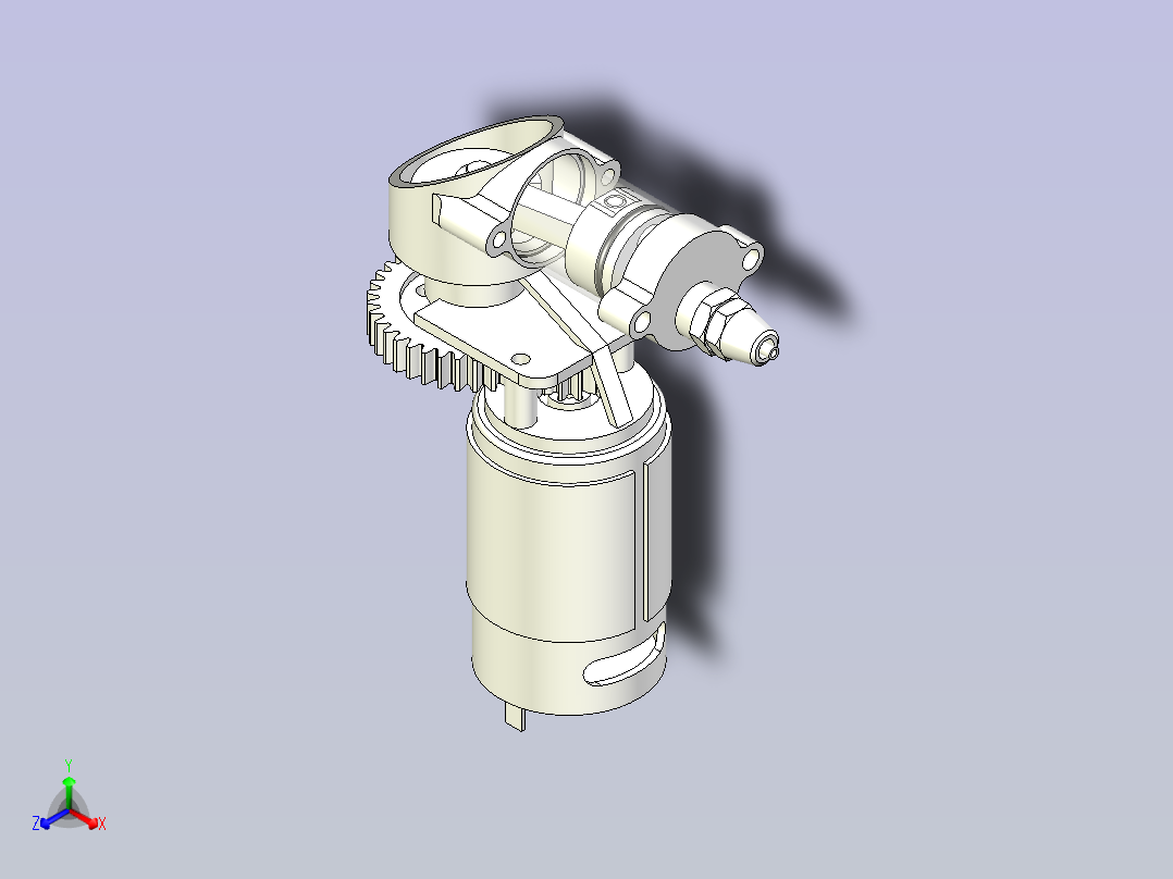 高压柱塞泵正等轴测图