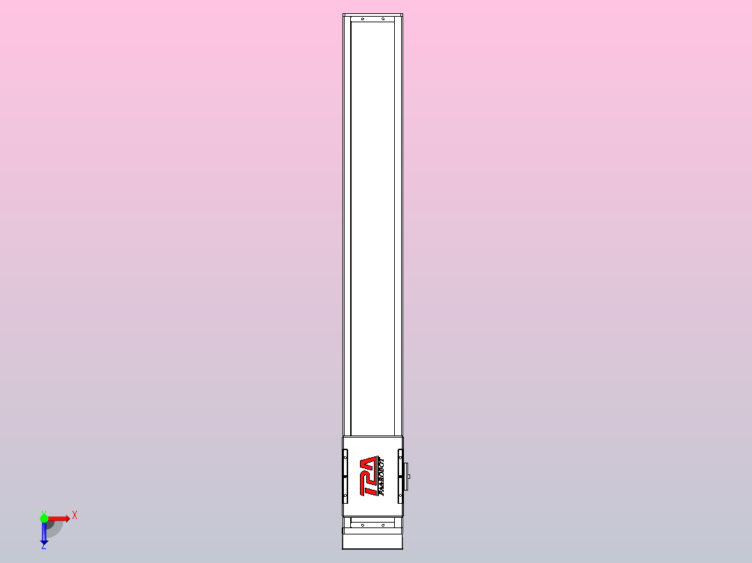 滚珠丝杠直线轴带导轨全封闭TPA-HCR-110D-1610C-L750-MP-C-P40-N3俯视图