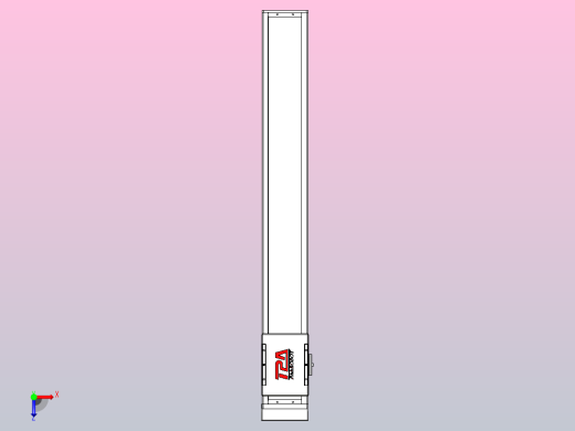 滚珠丝杠直线轴带导轨全封闭TPA-HCR-110D-1610C-L750-MP-C-P40-N3俯视缩略图