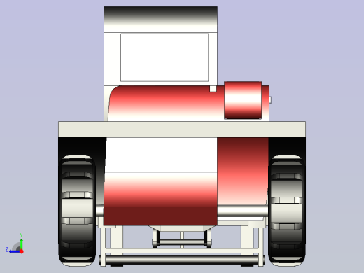 工程叉车3D模型右视缩略图