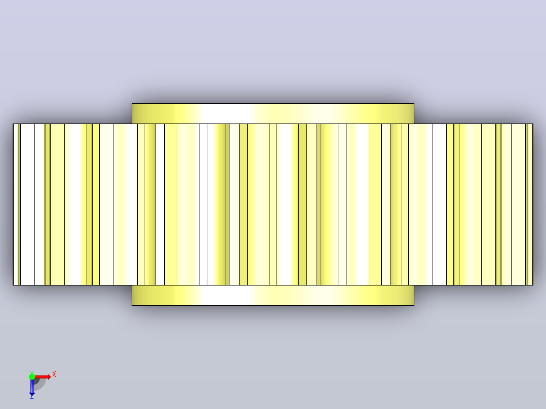 JS 812-21T-R30-C1 SS812系列机加工主动轮俯视图