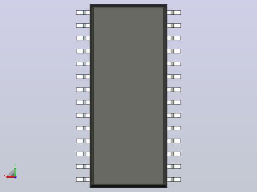 106x SOIC 封装（小外形集成电路）SOIC127P1034X267-28N后视缩略图