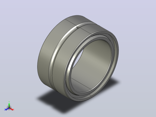 多套SKF带内圈带法兰的双列针辊轴承3D模