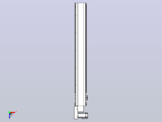 皮带直线轴半封闭可选导轨TPA-HNB-140D-120-L950-ML-C-P40-N3俯视缩略图