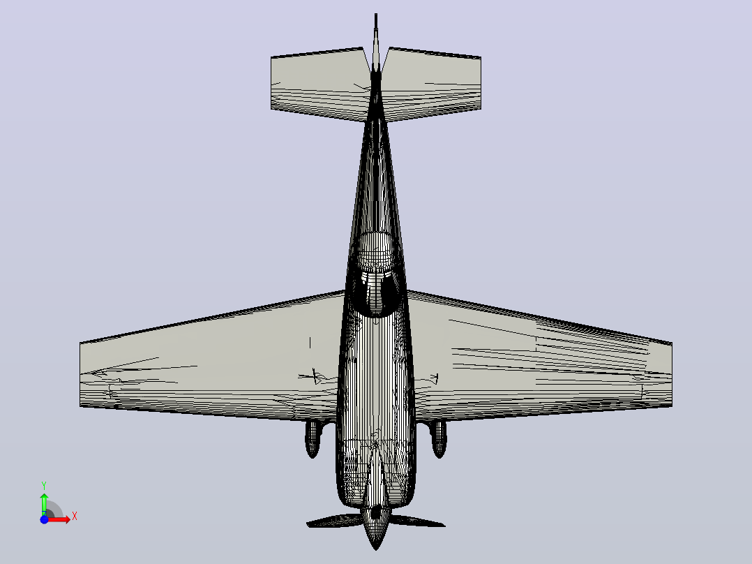 Extra 330SC 飞机前视图
