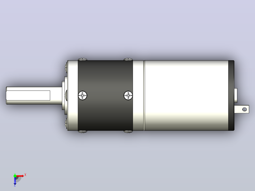 DFX24R 永磁直流行星齿轮减速电机[RF370-13400(P)]俯视图