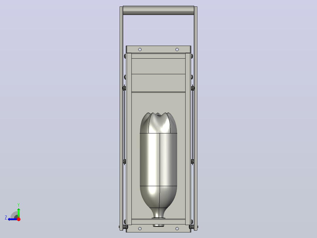 瓶子粉碎机bottle-crusher-模型格式为 stp右视图