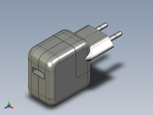 苹果12W USB充电器带可拆卸插头