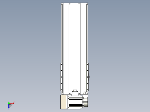 皮带直线轴半封闭可选导轨TPA-HNB-220D-176-L350-LU-Y-P1K-N3俯视缩略图
