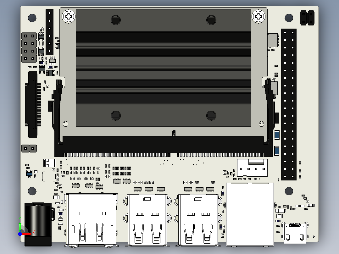 nvidia jetson nano gb固定前视图