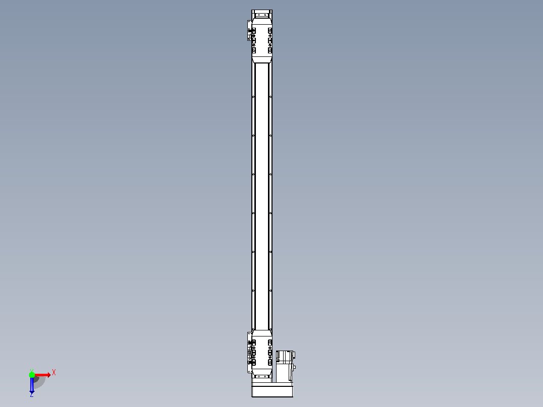 滚珠丝杠线性轴TPA-GCRS-50-1205C-L325-ML-M10-N3俯视图