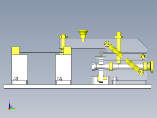 低冲击、固定力手动夹紧机构右视缩略图