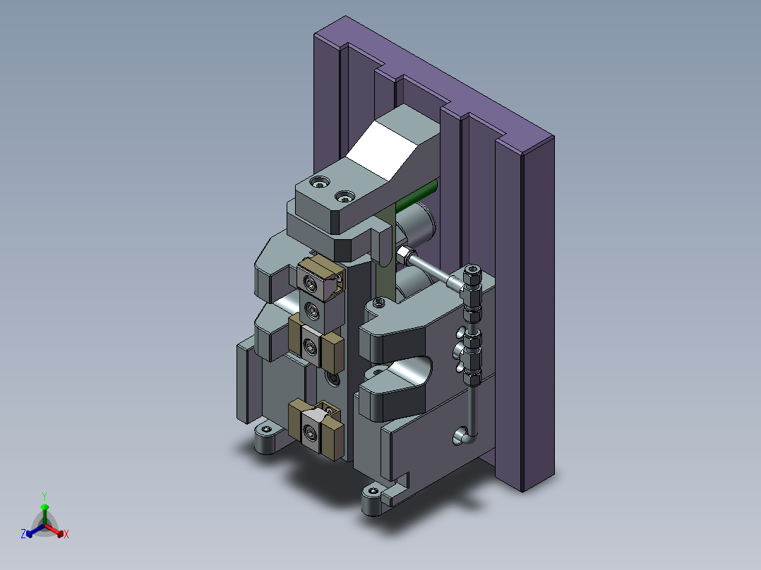 液压夹具3正等轴测图