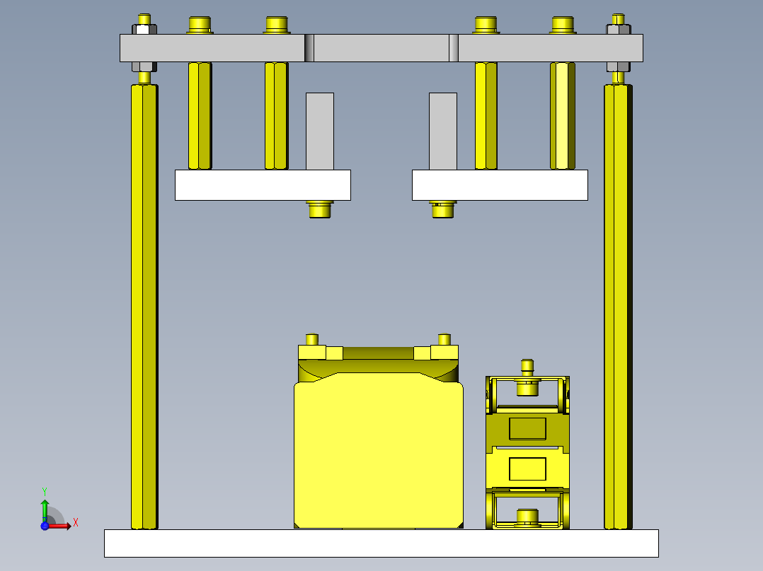 工件整列搬运前视图
