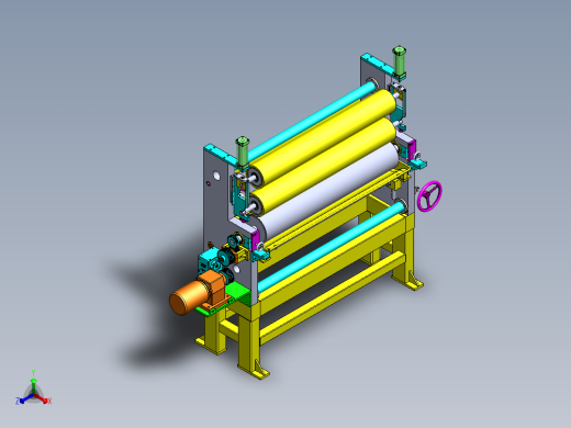 包装胶带涂布头（含工程图）sw16可编辑正等轴测缩略图