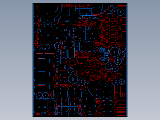 机械齿轮手指激光雕刻CAD