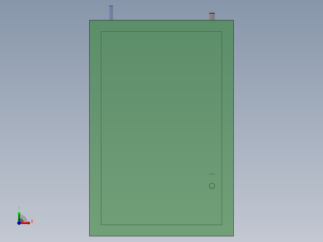 烤箱流体3D模型前视图
