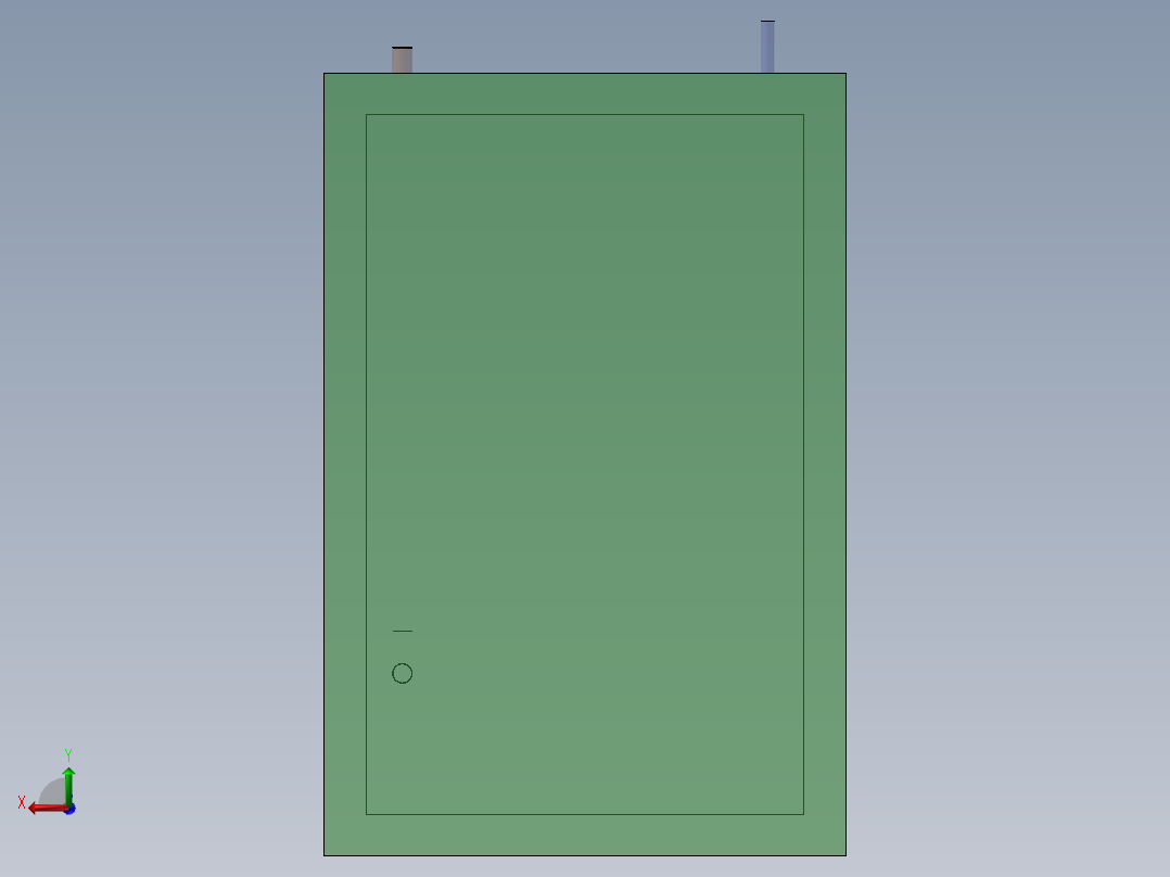 烤箱流体3D模型后视图