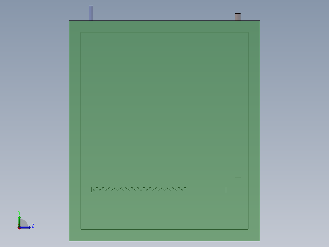 烤箱流体3D模型左视图