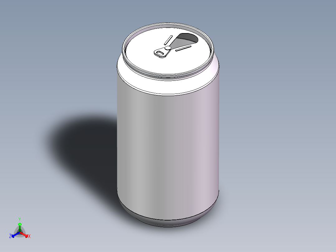 SolidWorks可乐罐正等轴测图