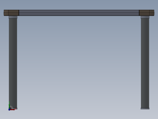 桌子3D模型前视缩略图