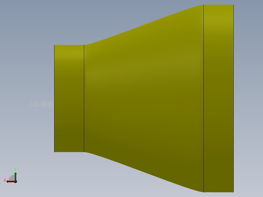 钢制同心异径接头 DN15-500后视图