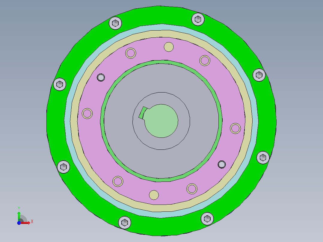 SCARA机械手3D图纸（带工程图） F605前视图