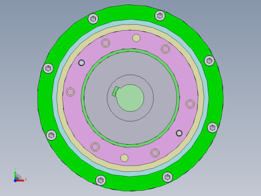 SCARA机械手3D图纸（带工程图） F605前视缩略图