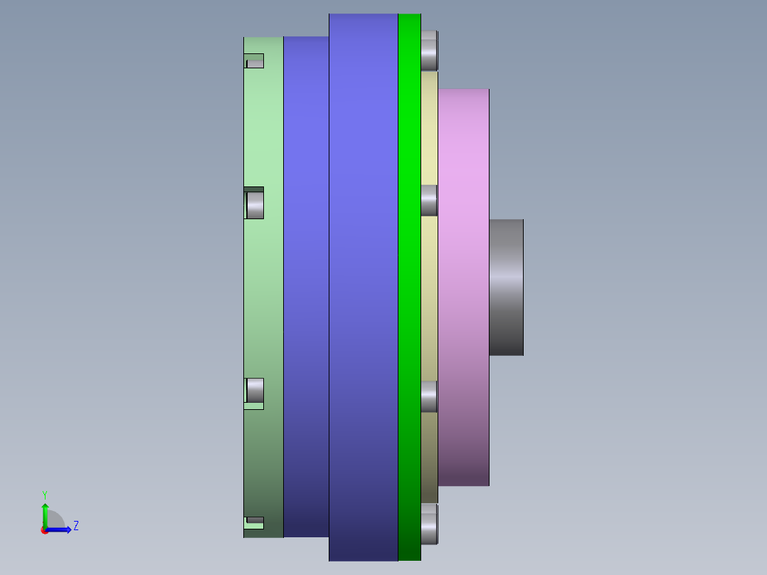 SCARA机械手3D图纸（带工程图） F605左视图