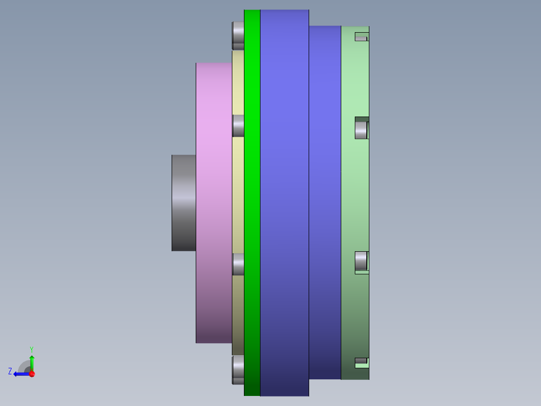 SCARA机械手3D图纸（带工程图） F605右视图