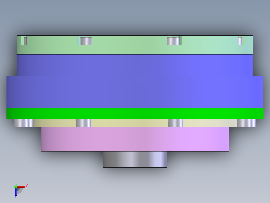 SCARA机械手3D图纸（带工程图） F605俯视图