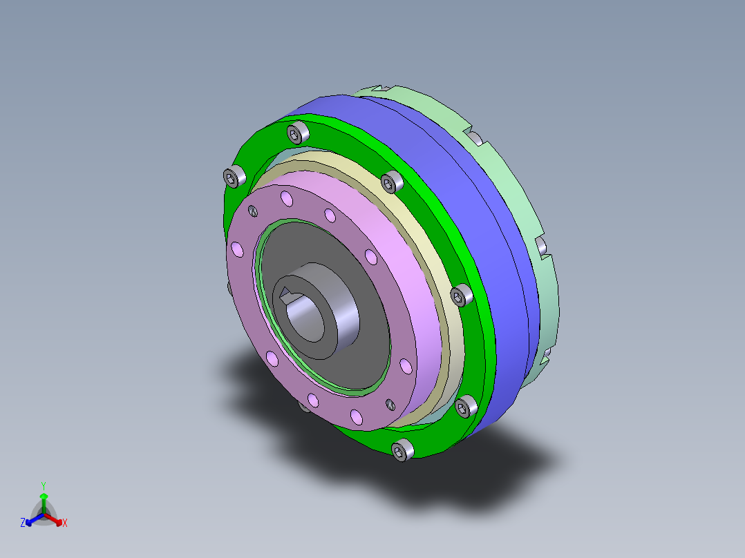 SCARA机械手3D图纸（带工程图） F605正等轴测图