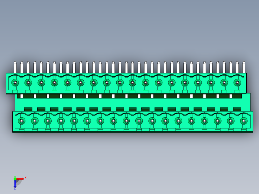 DEGSON 2EDG 系列 5.08mm 可插拔接线端子组-2EDGRTC-5.08-36P-14-00AH俯视缩略图