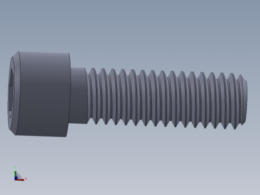 粗螺纹 SHCS 螺钉-SHCS 0.315x18x1.SLDPRT
