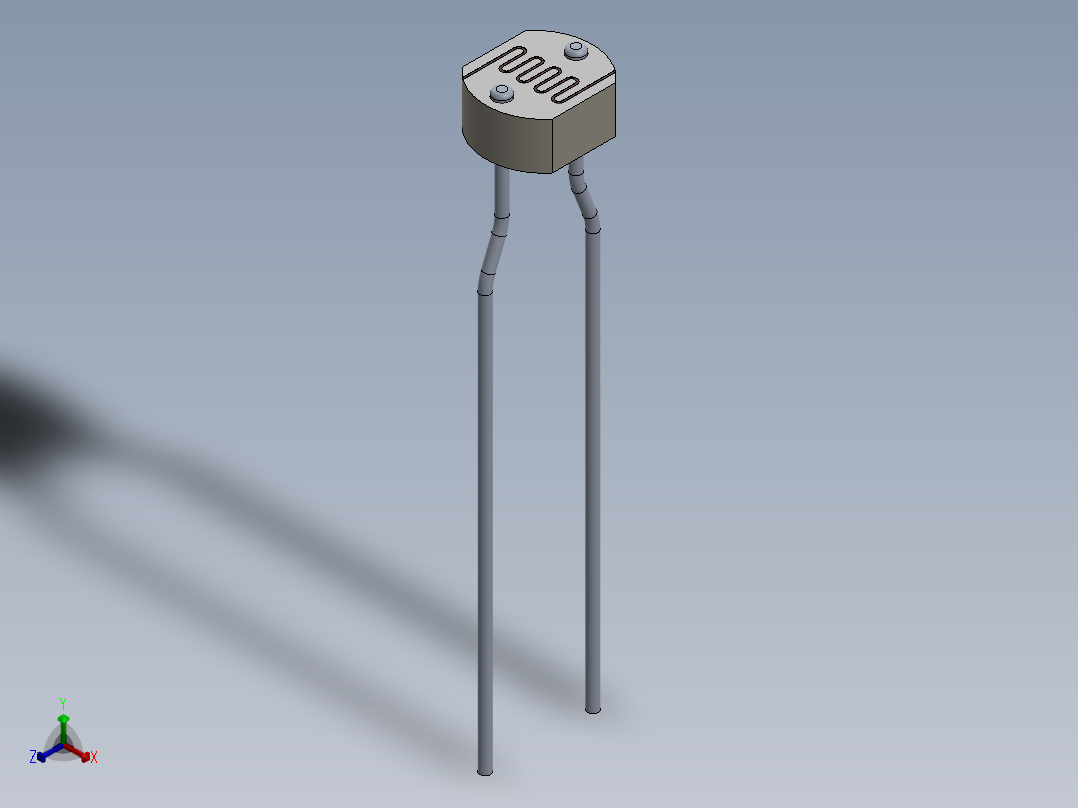 电容器 二极管 电阻器-Photo Resistor GL5528主视图